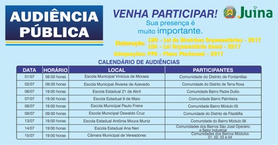 Calendário de Audiências